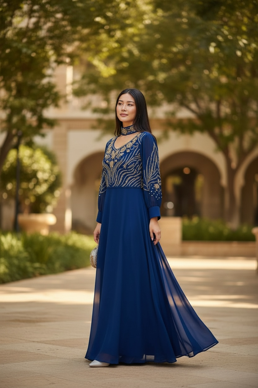 Ladies Long Gown