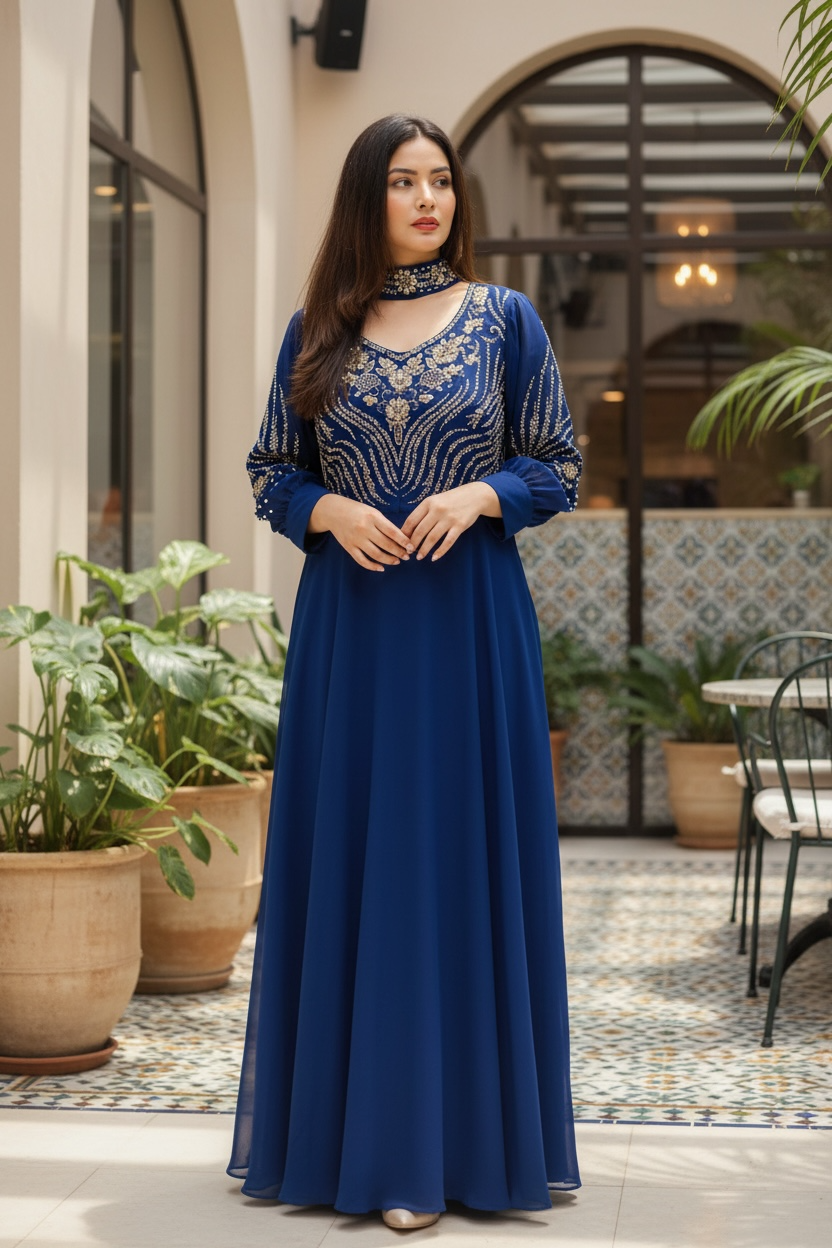 Ladies Long Gown
