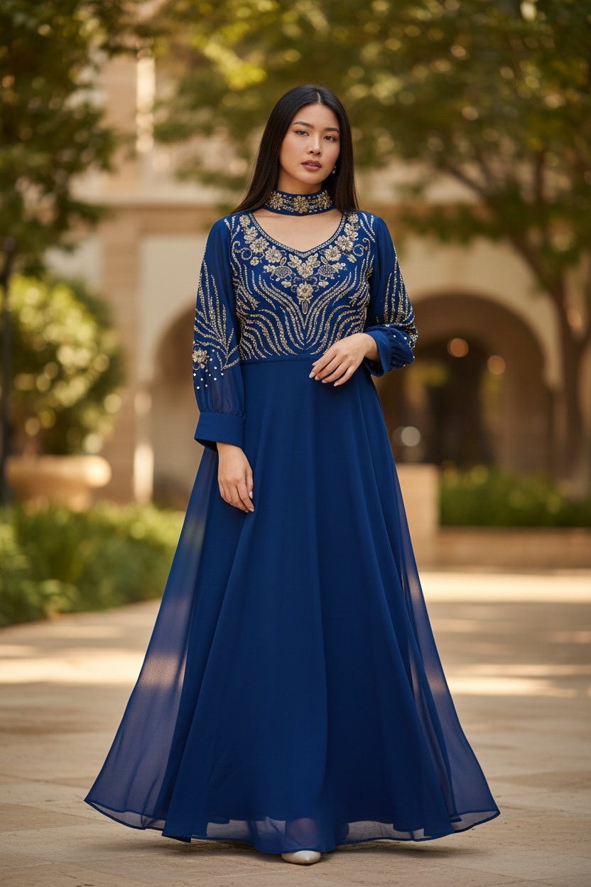 Ladies Long Gown