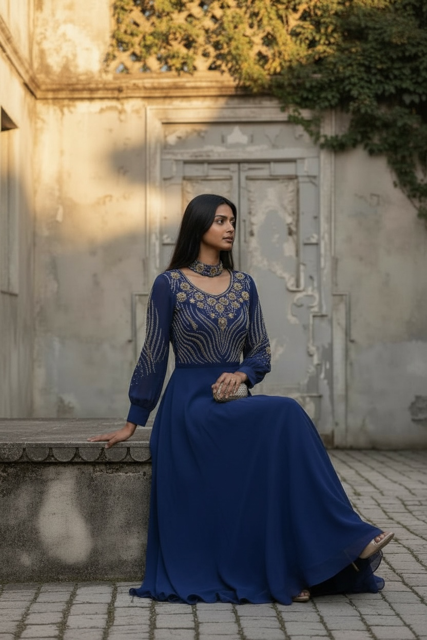 Ladies Long Gown