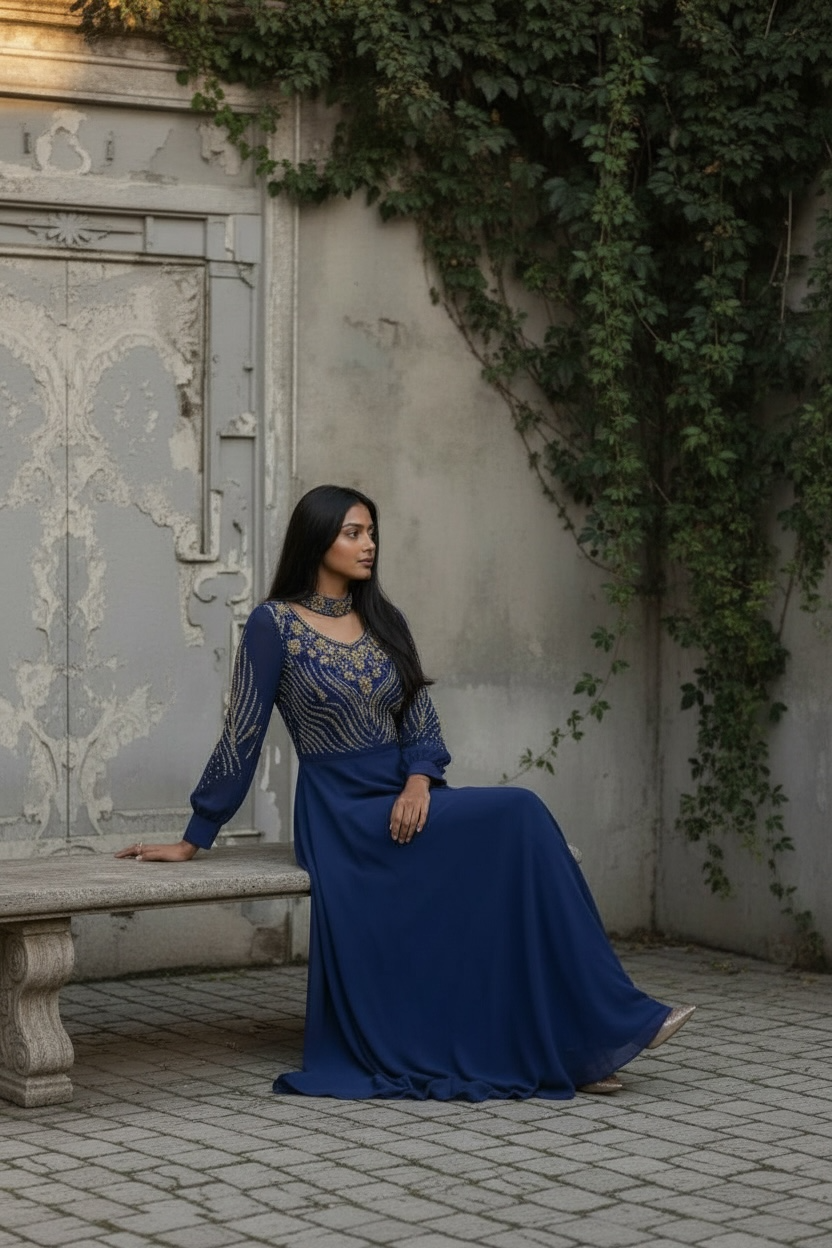 Ladies Long Gown