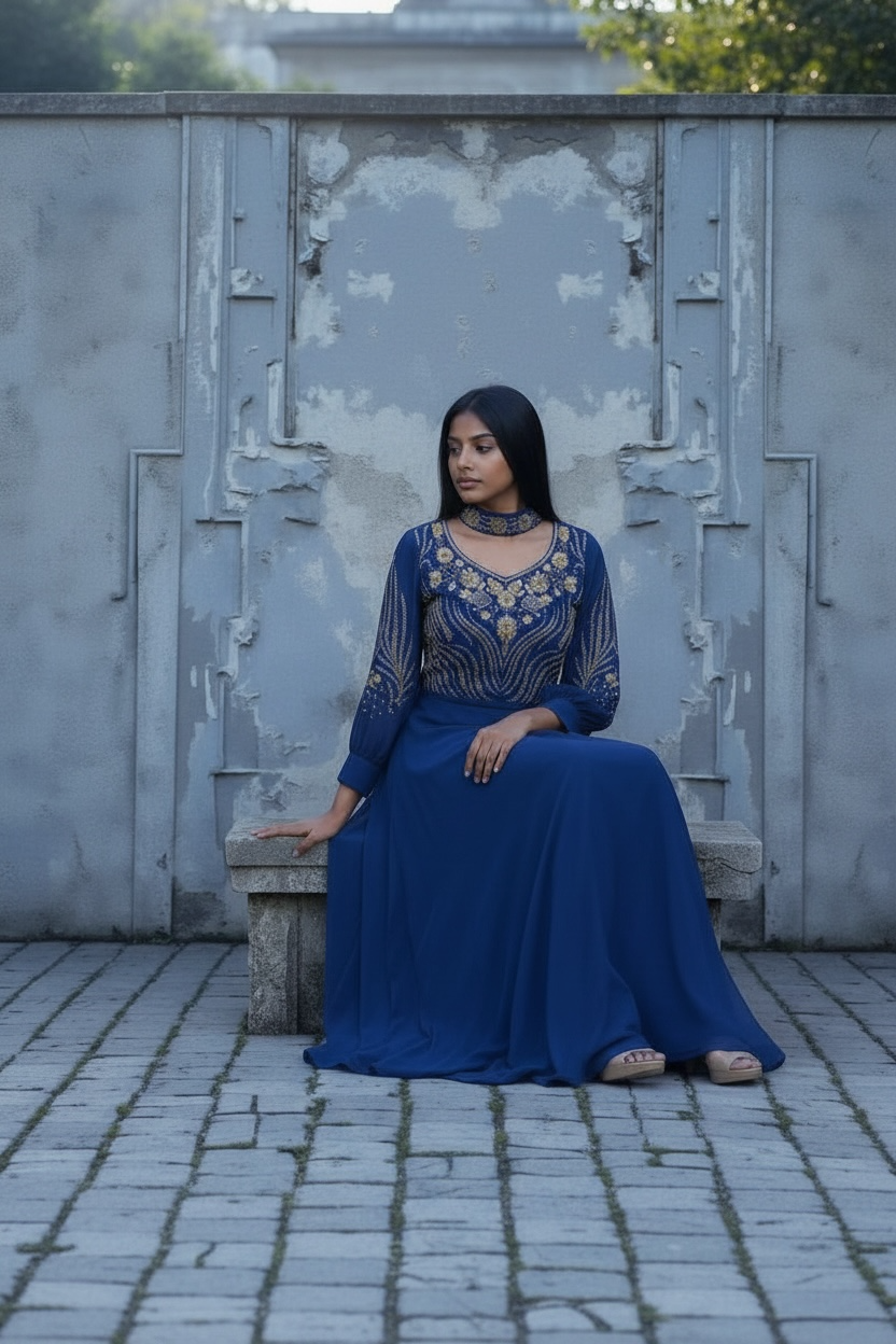 Ladies Long Gown