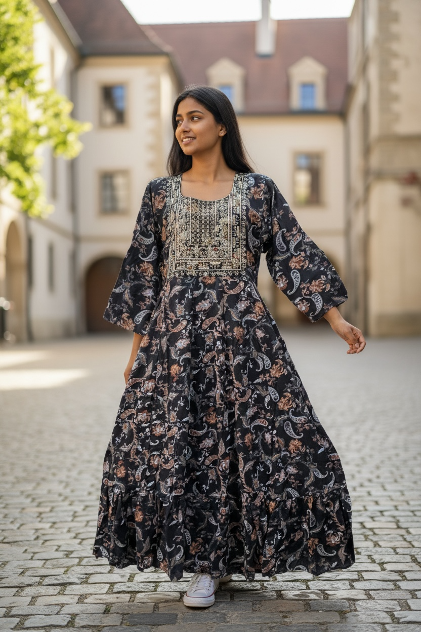 Ladies Long Gown