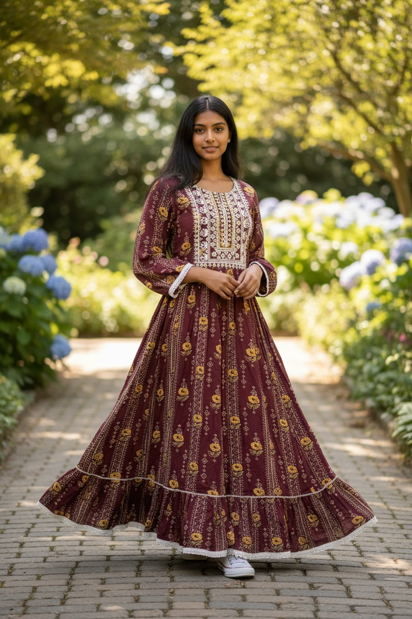 Ladies Long Gown