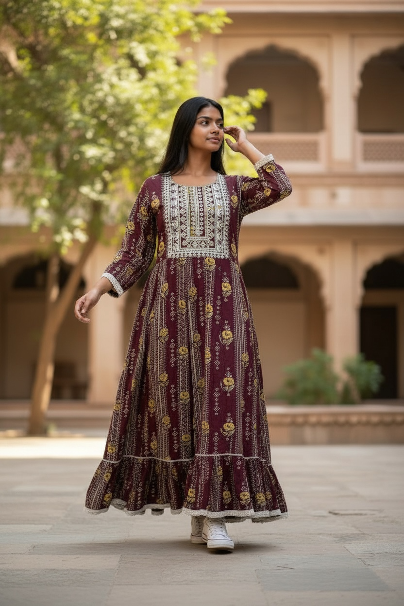 Ladies Long Gown