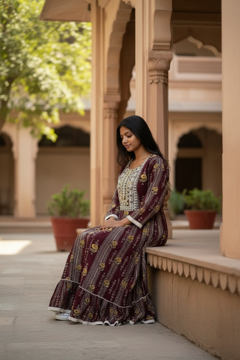Ladies Long Gown