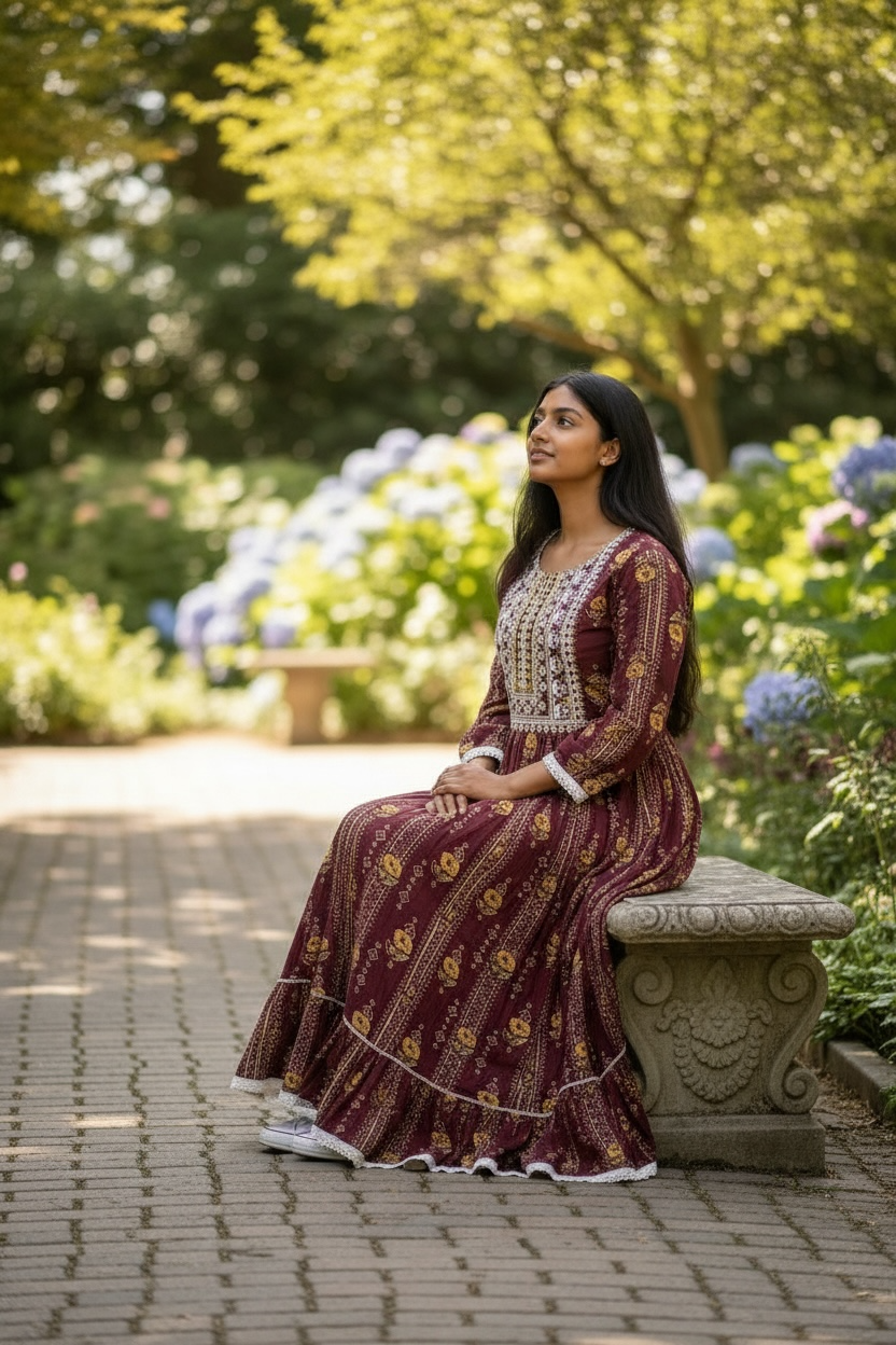 Ladies Long Gown