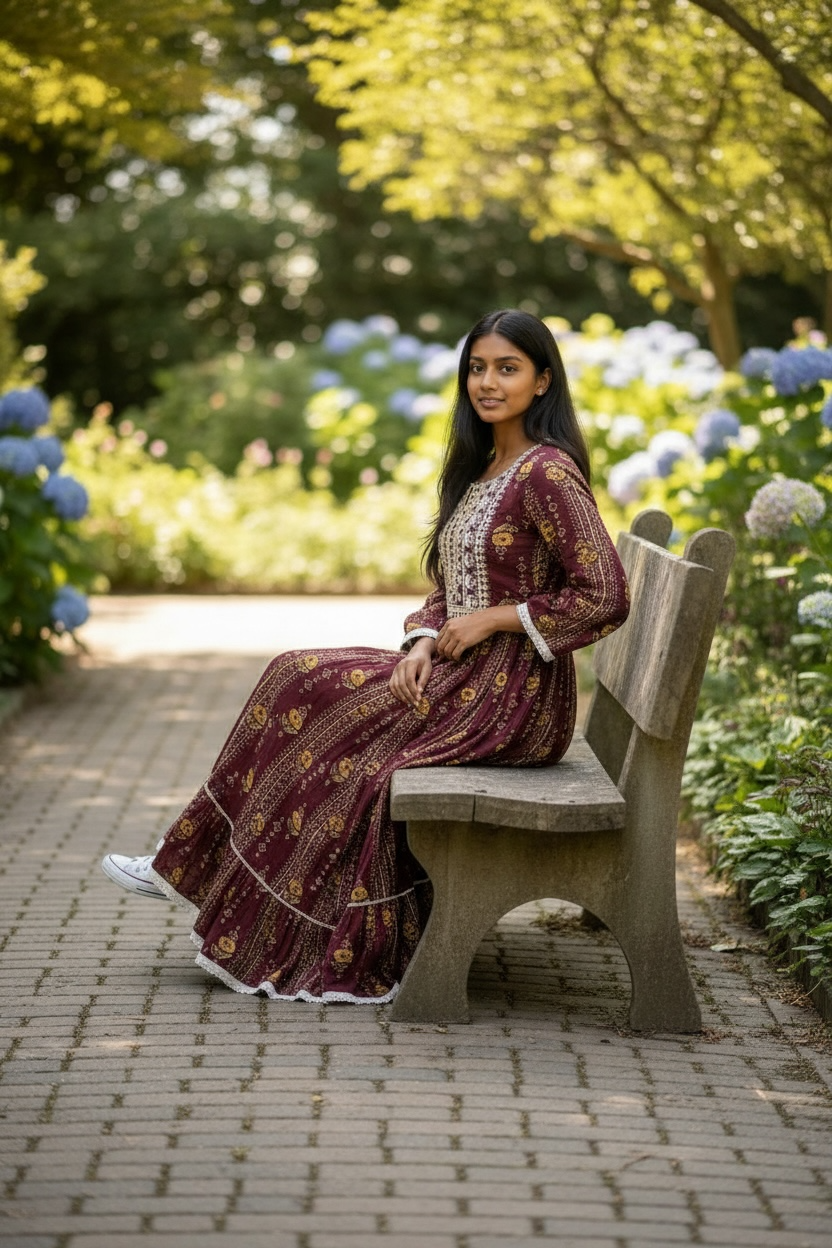 Ladies Long Gown