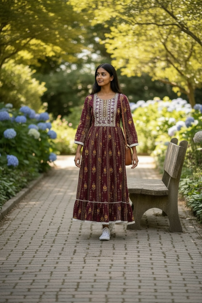 Ladies Long Gown