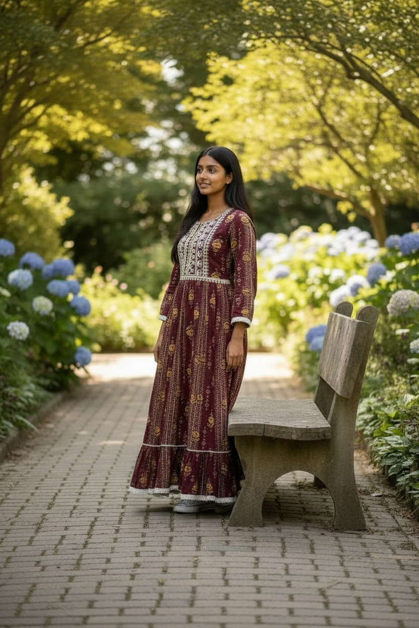 Ladies Long Gown