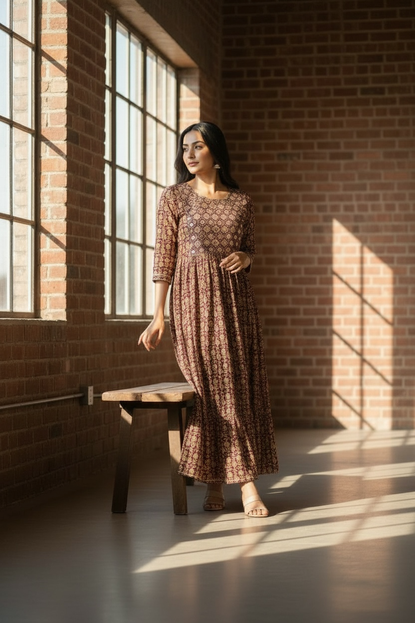 Ladies Long Gown