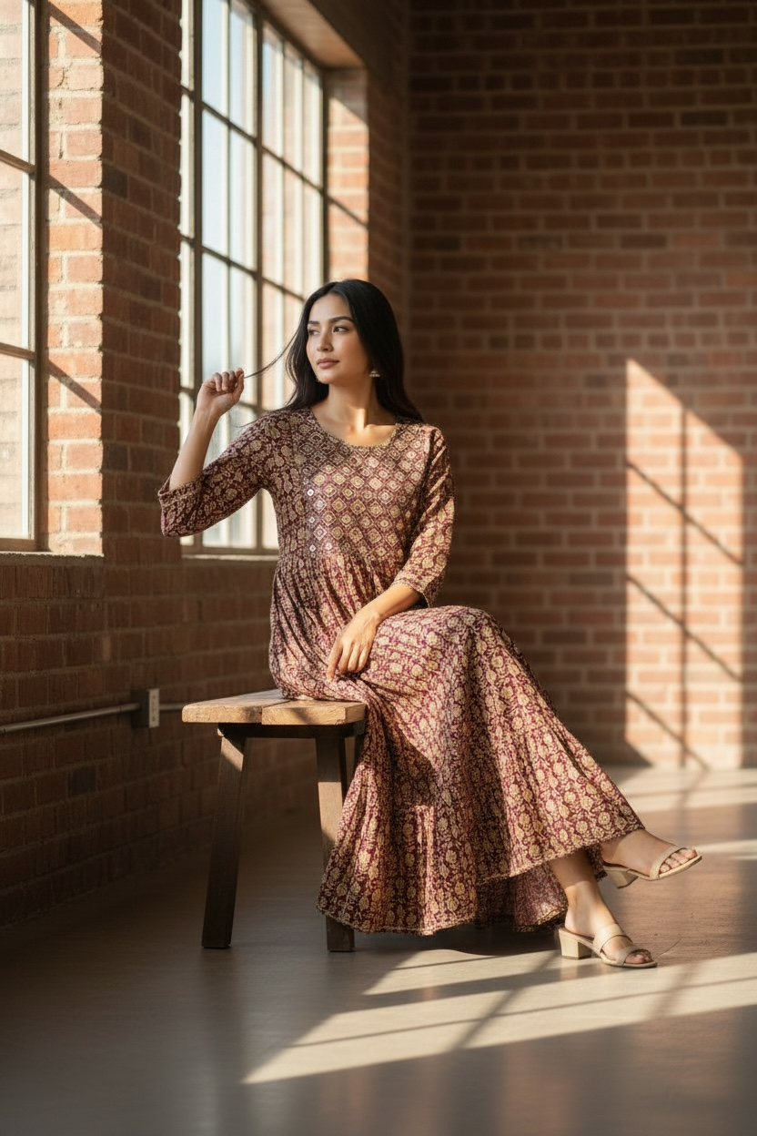 Ladies Long Gown