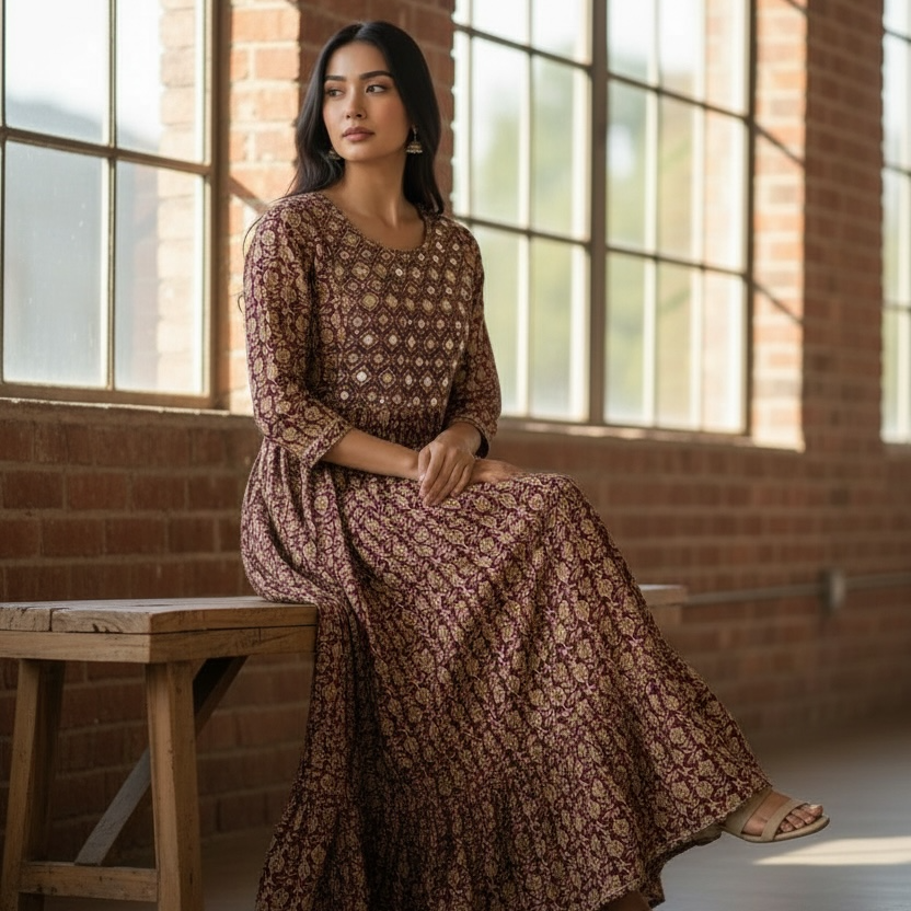 Ladies Long Gown