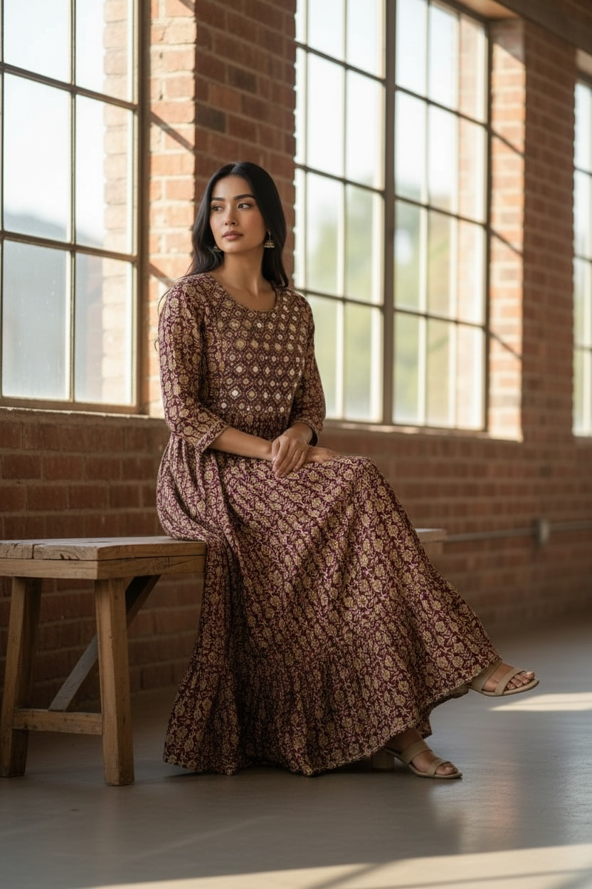 Ladies Long Gown