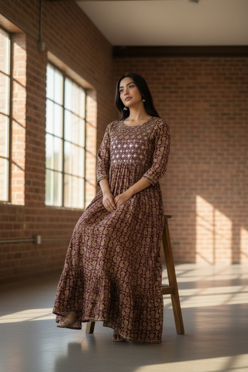 Ladies Long Gown