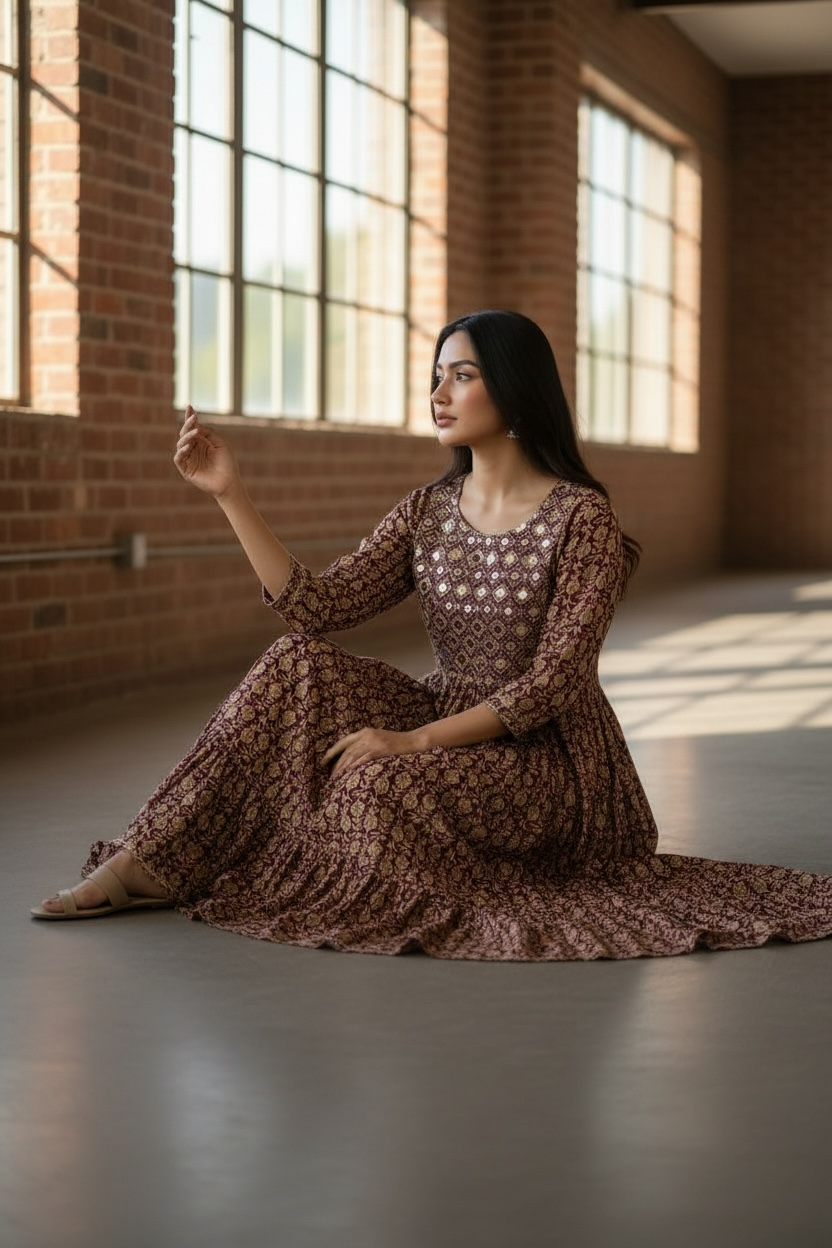 Ladies Long Gown
