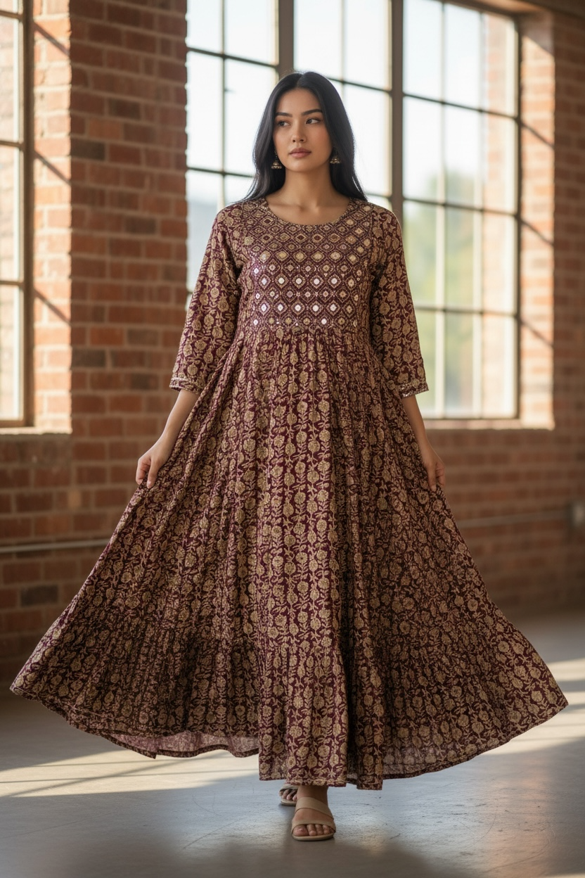Ladies Long Gown