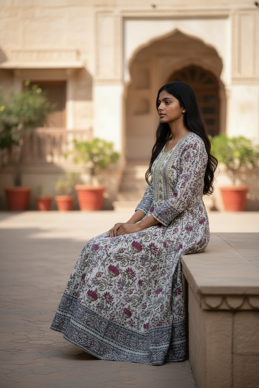 Ladies Long Gown