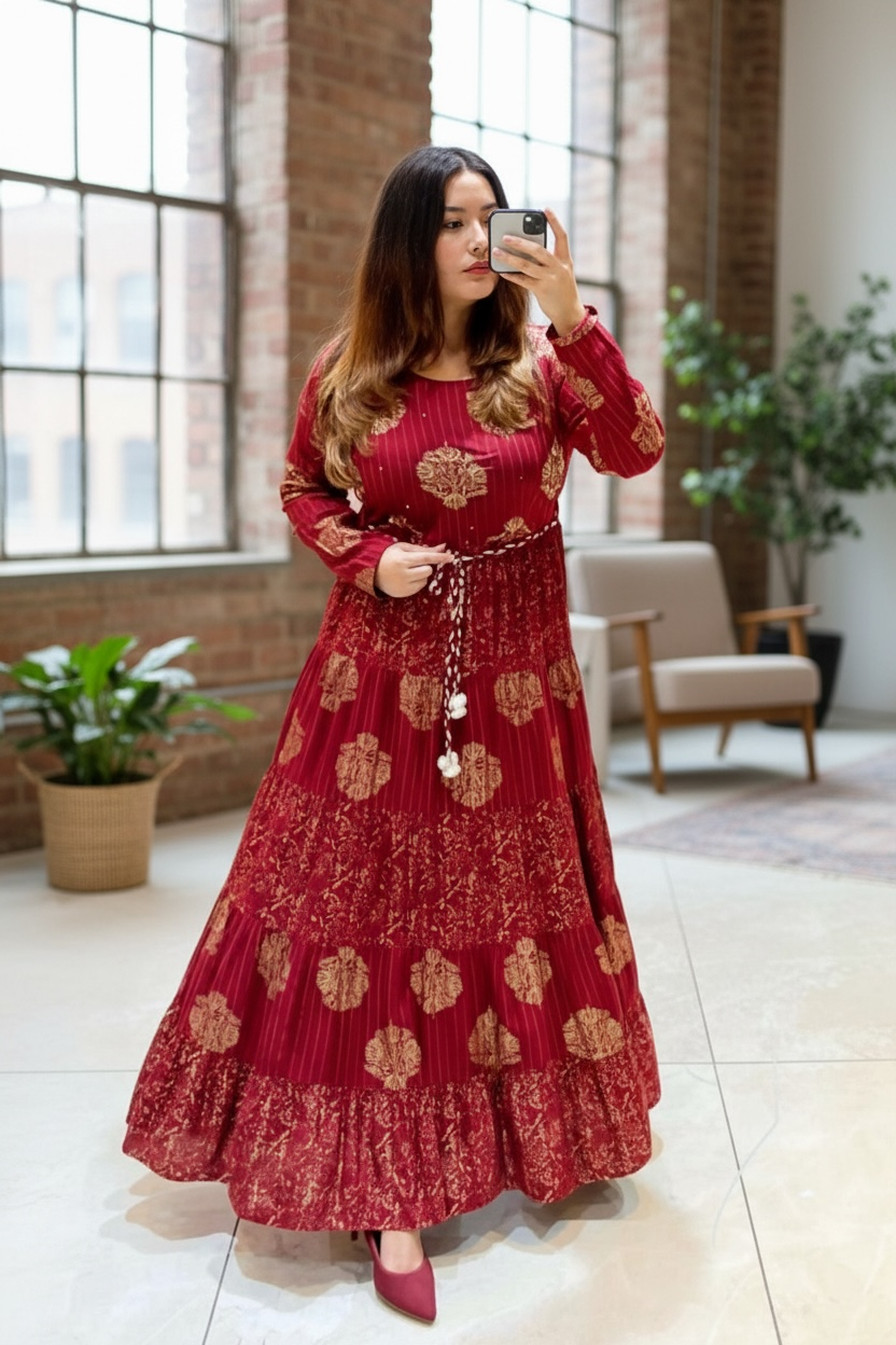 Ladies Long Gown