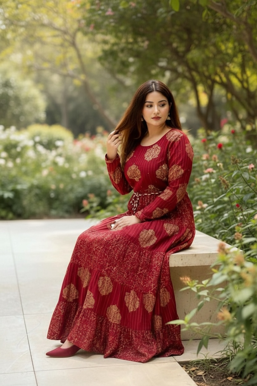 Ladies Long Gown