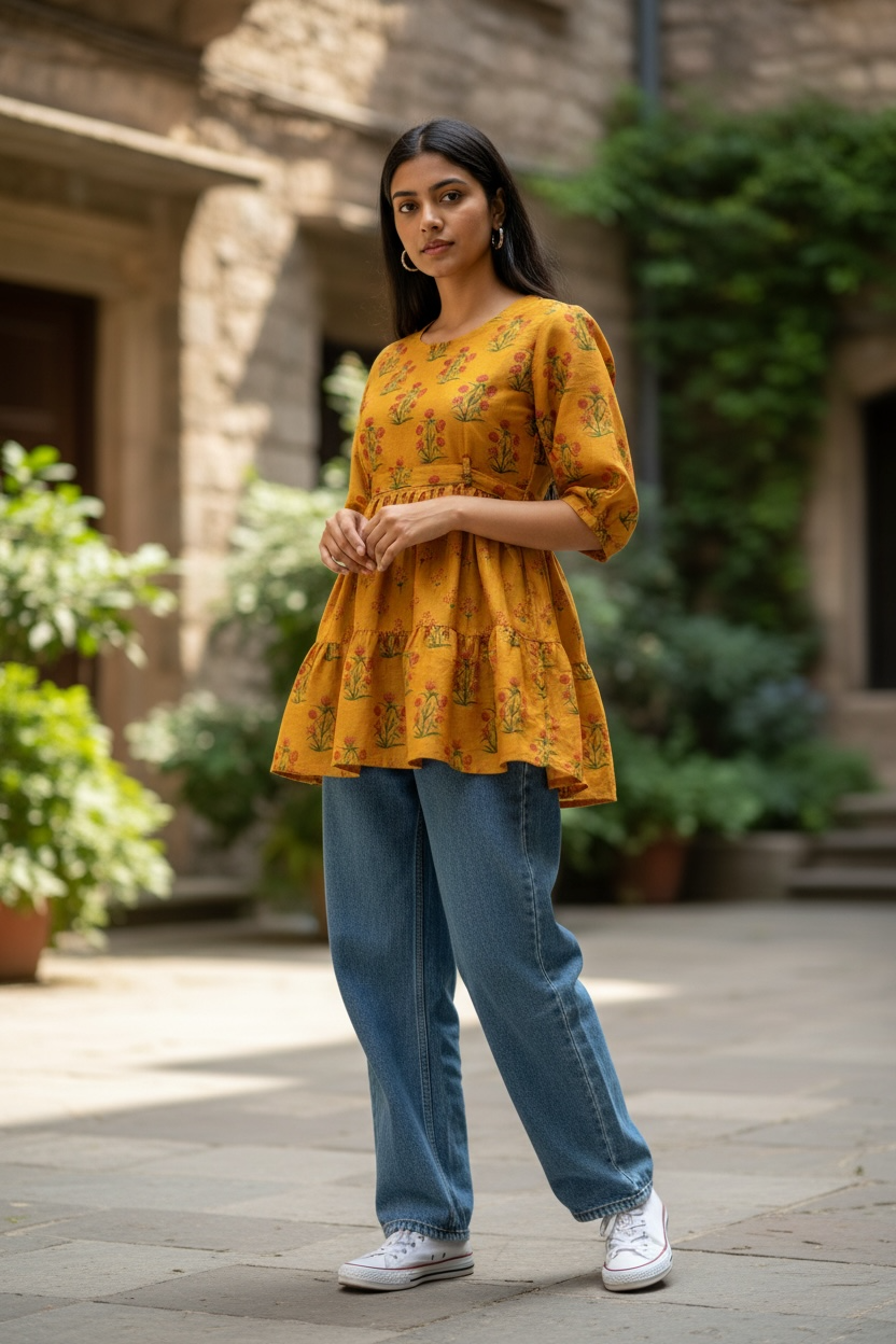 Women’s Premium Muslin Silk Kurti | Elegant Ethnic Wear