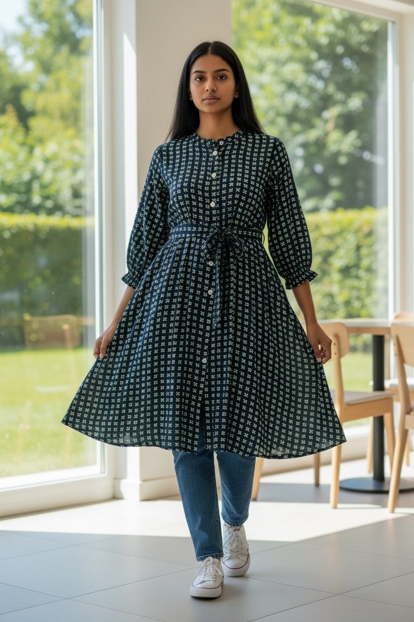 Women’s Premium Muslin Silk Kurti | Elegant Ethnic Wear