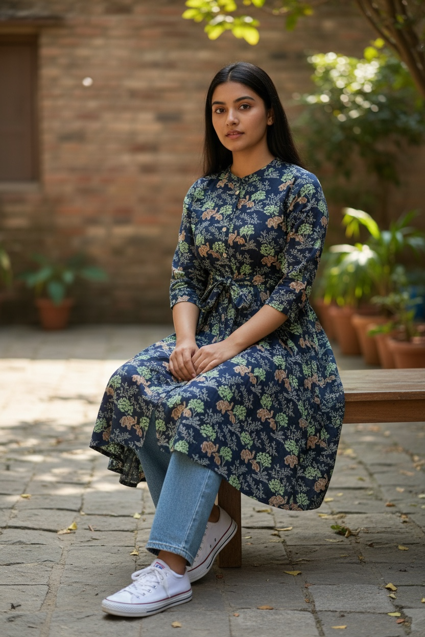 Women’s Premium Muslin Silk Kurti | Elegant Ethnic Wear