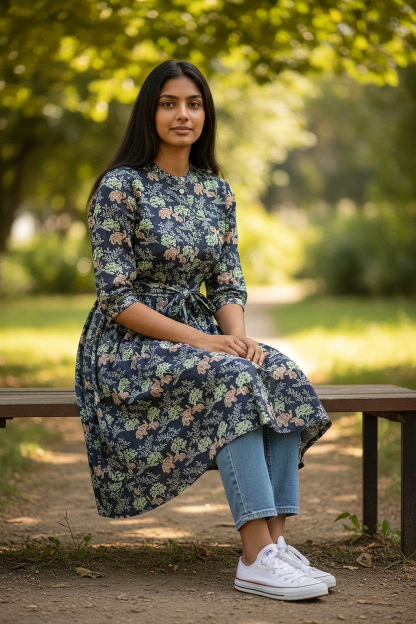 Women’s Premium Muslin Silk Kurti | Elegant Ethnic Wear