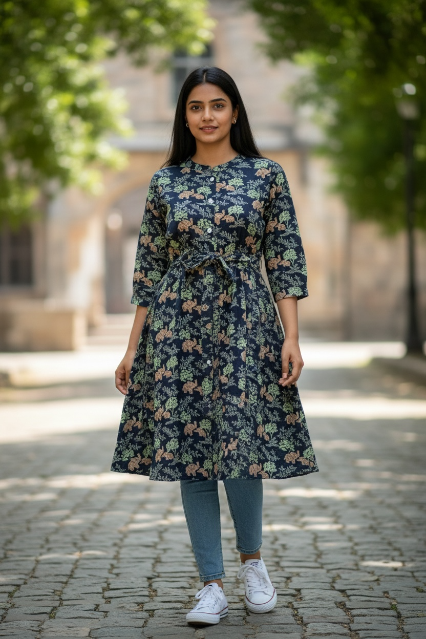 Women’s Premium Muslin Silk Kurti | Elegant Ethnic Wear