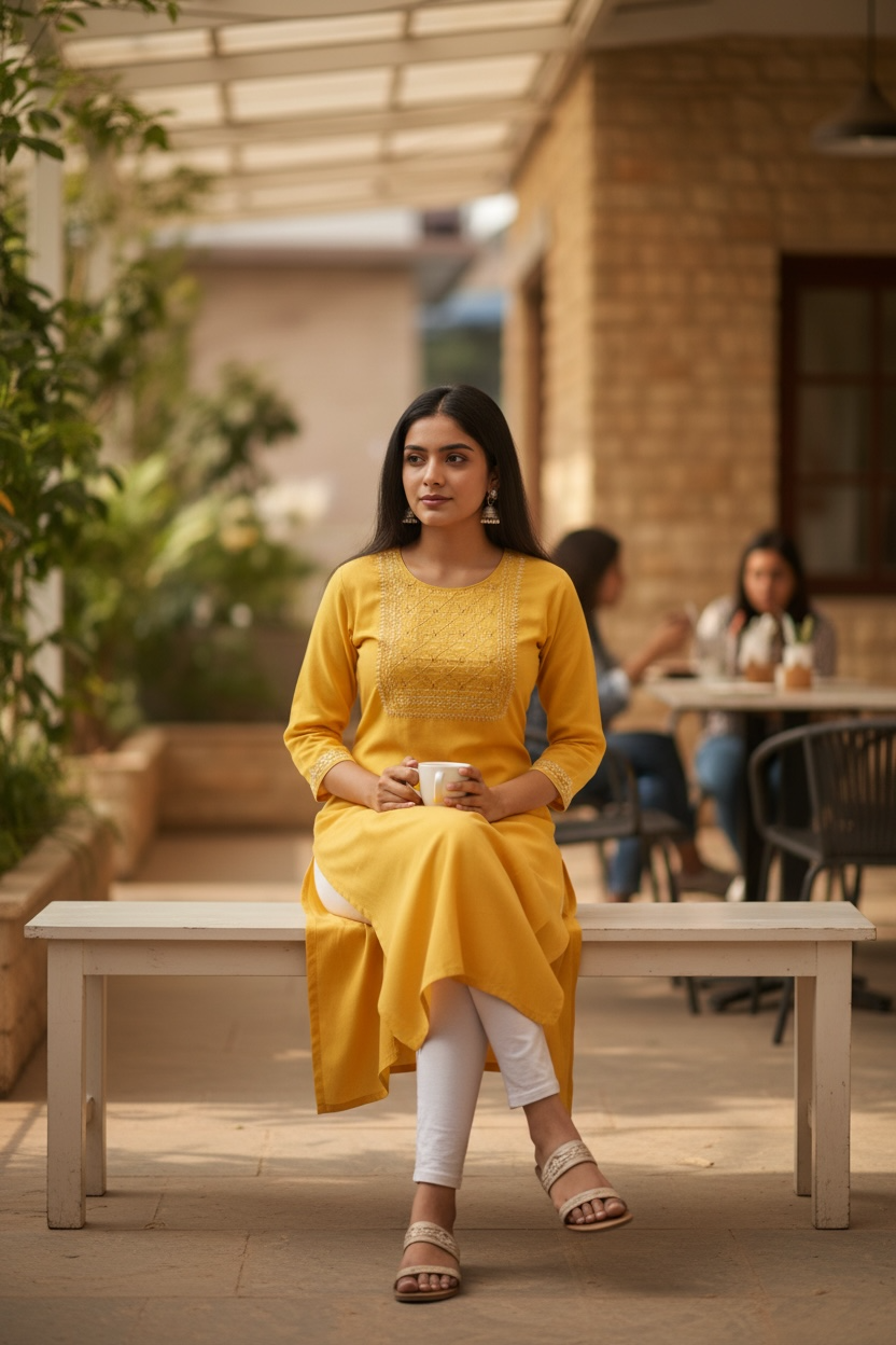 Kurti New Fashion Women Kurti  Elegant Perfect for Festive, Casual