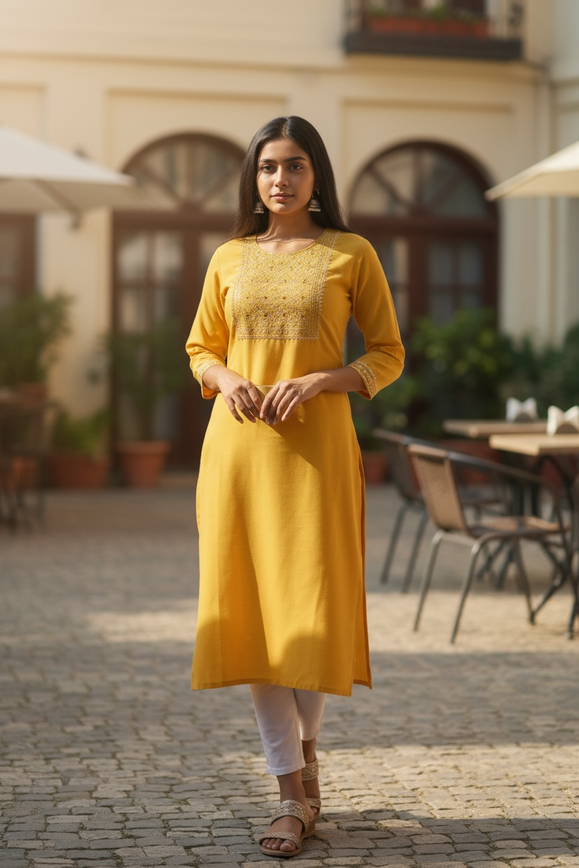Kurti New Fashion Women Kurti  Elegant Perfect for Festive, Casual