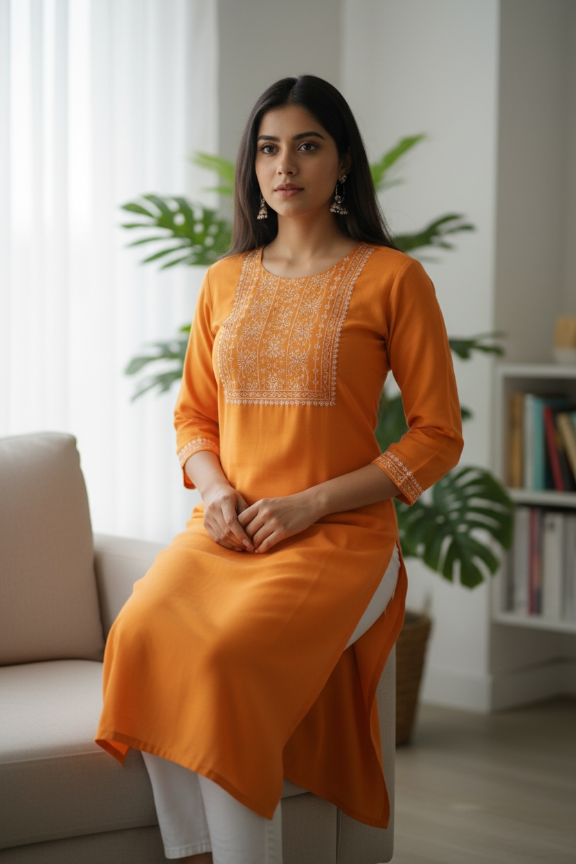 Kurti New Fashion Women Kurti  Elegant Perfect for Festive, Casual