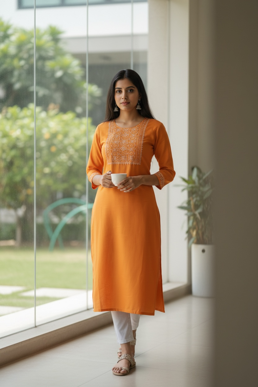 Kurti New Fashion Women Kurti  Elegant Perfect for Festive, Casual