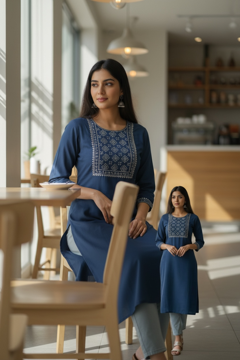 Kurti New Fashion Women Kurti  Elegant Perfect for Festive, Casual