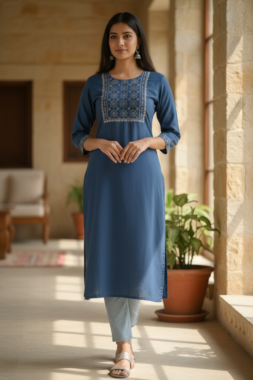 Kurti New Fashion Women Kurti  Elegant Perfect for Festive, Casual