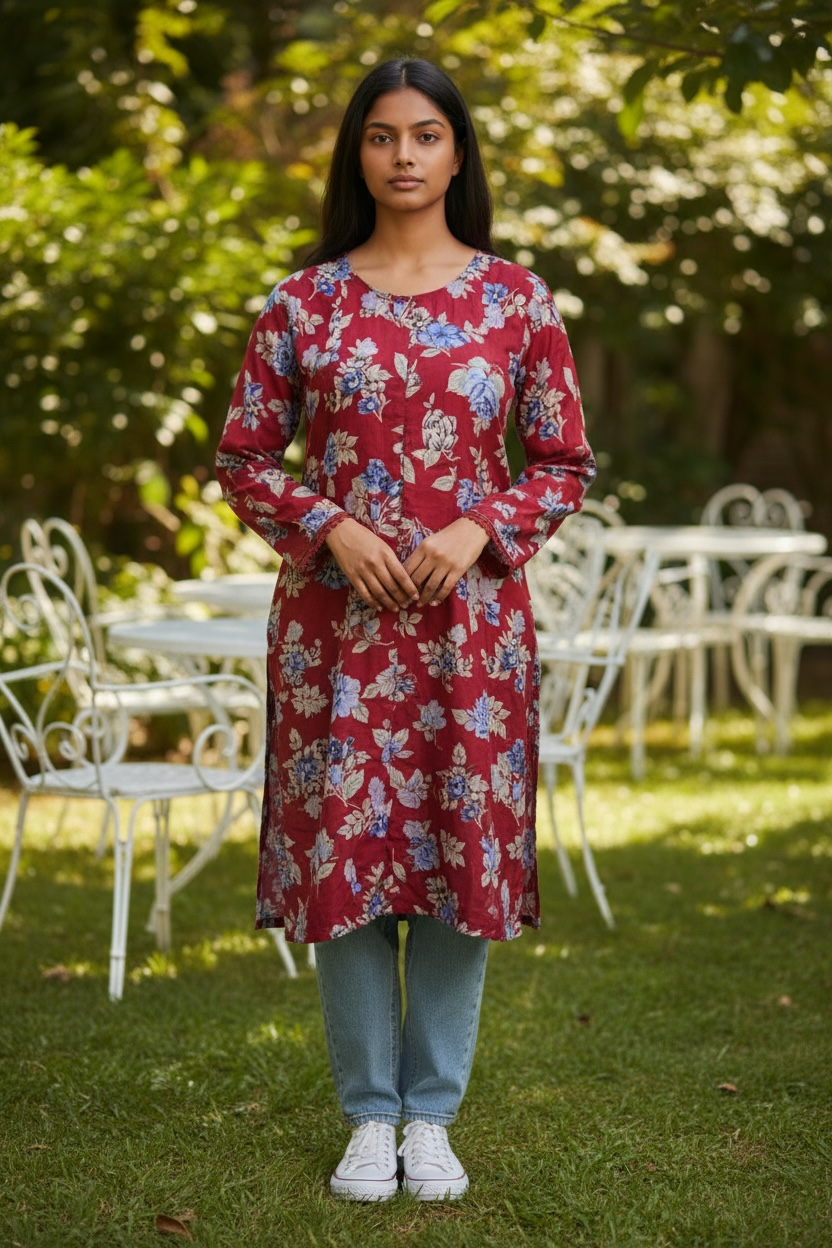 Kurti New Fashion Women Kurti  Elegant Perfect for Festive, Casual