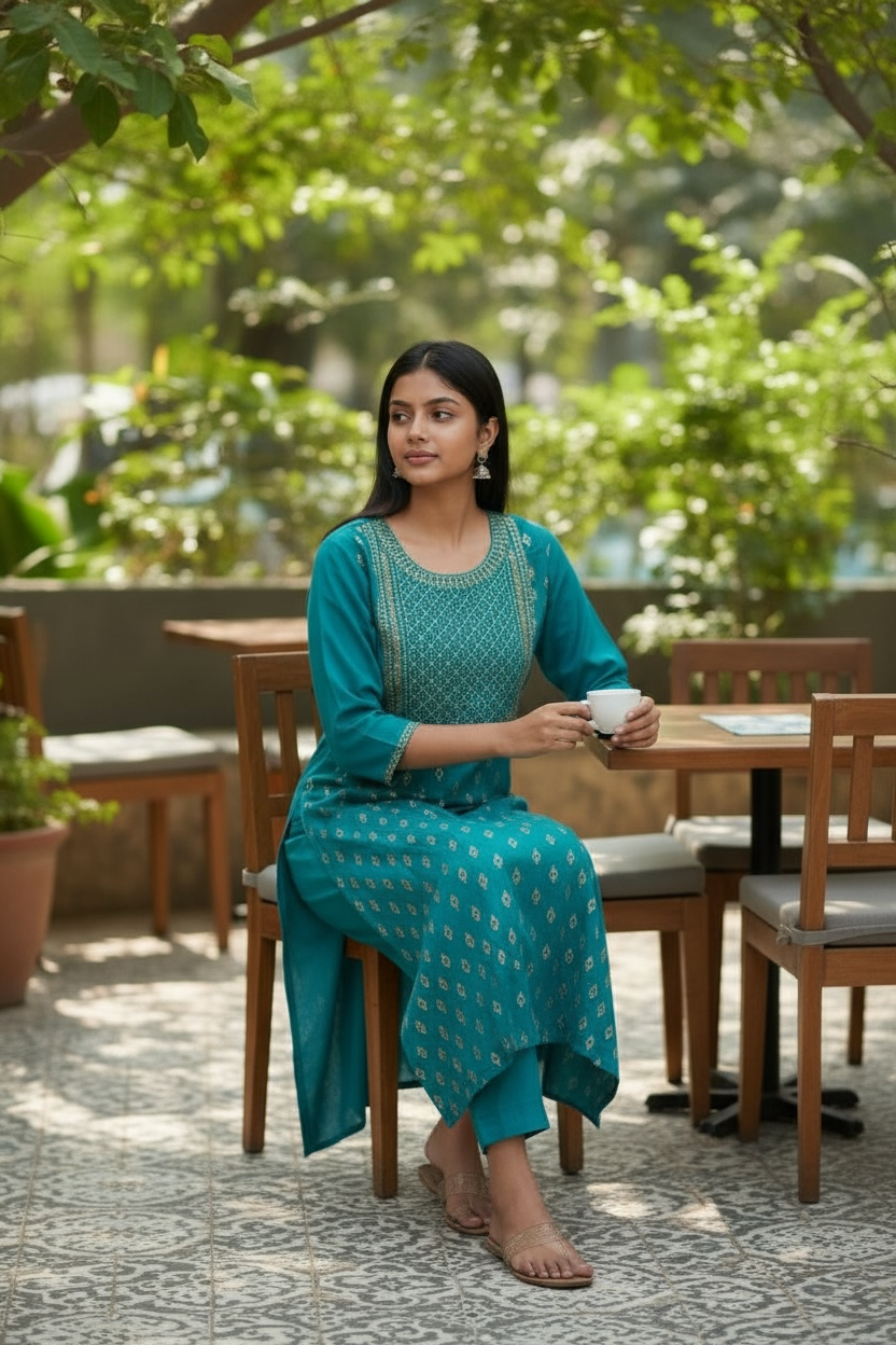 Kurti New Fashion Women Kurti  Elegant Perfect for Festive, Casual