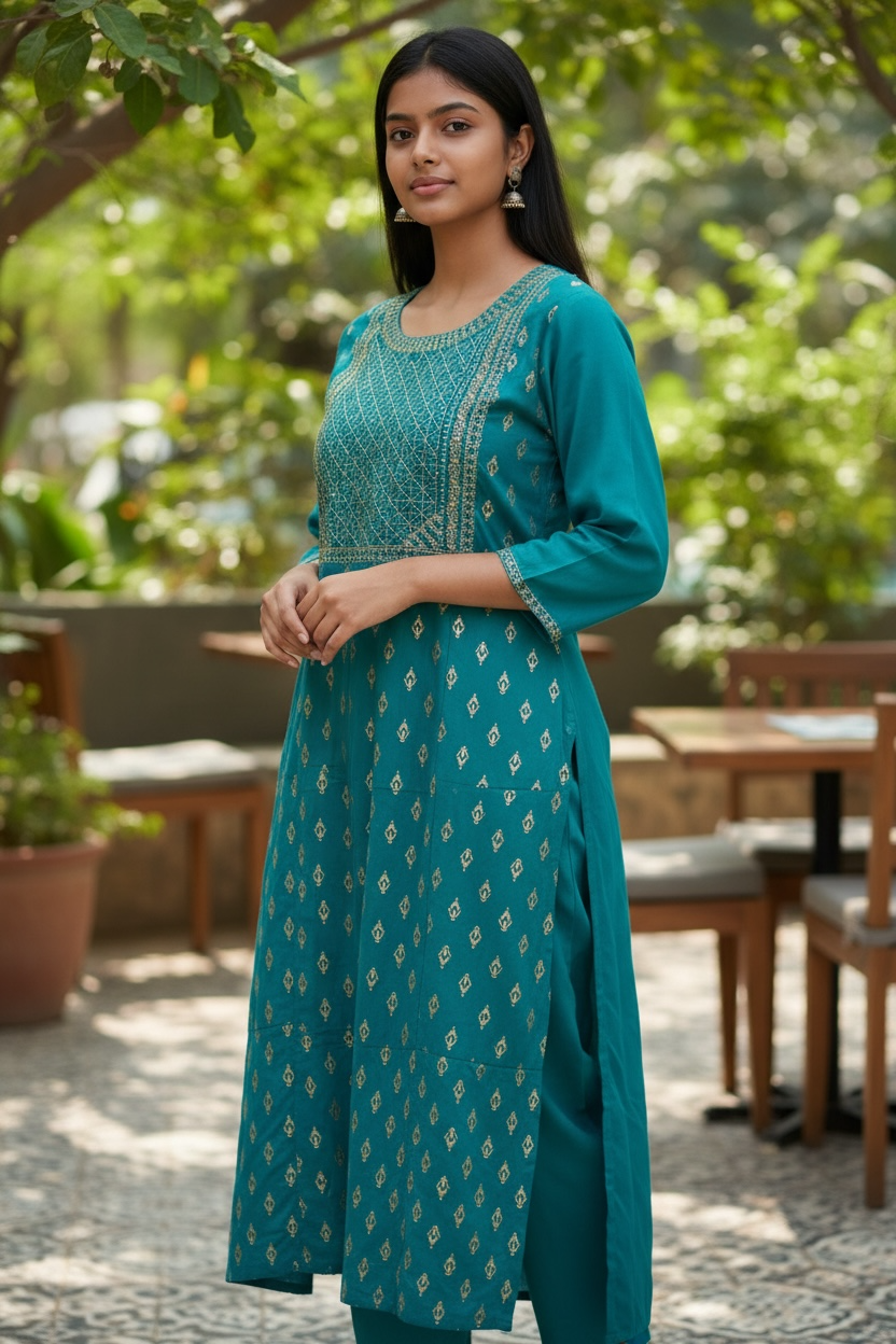 Kurti New Fashion Women Kurti  Elegant Perfect for Festive, Casual
