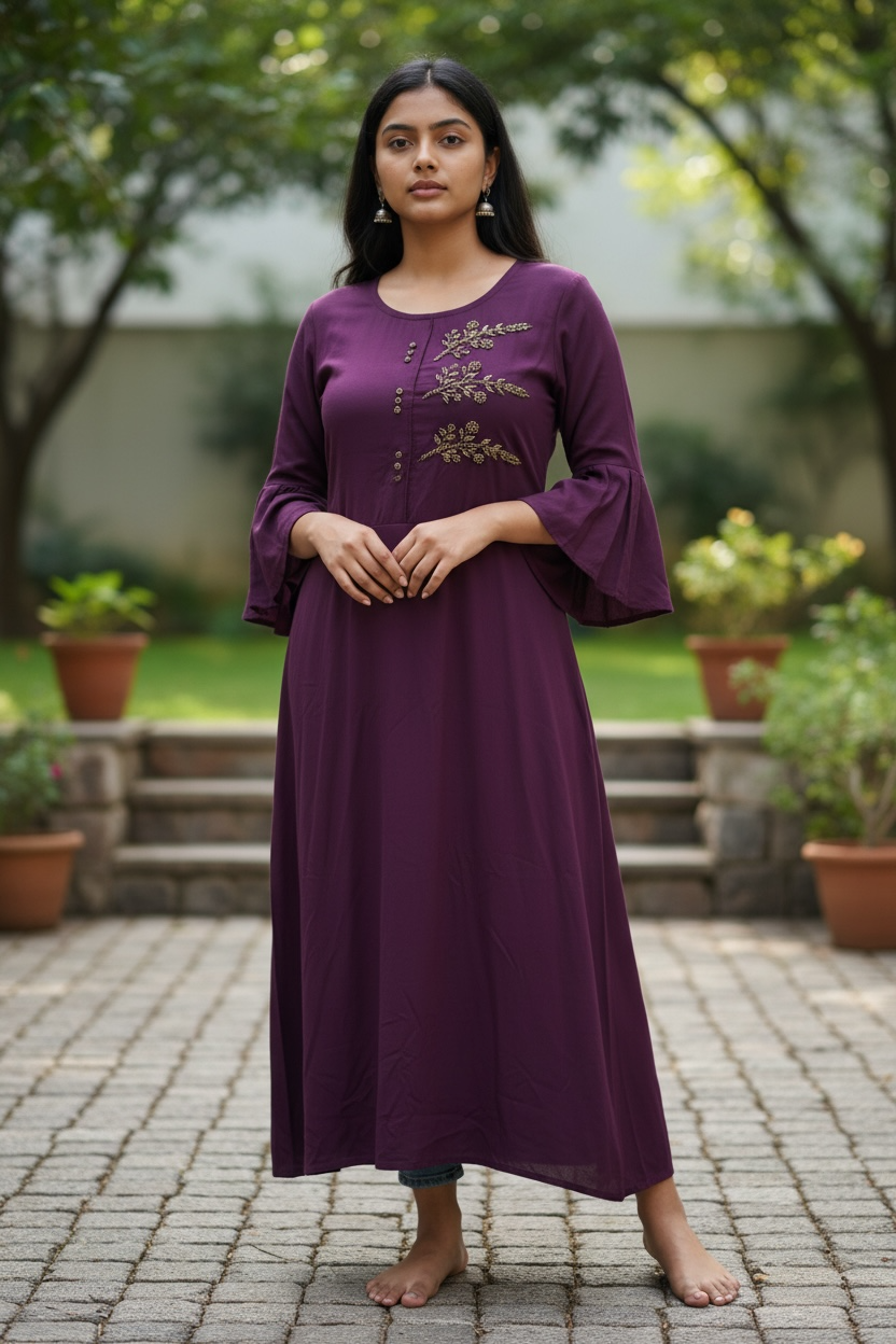 Kurti New Fashion Women Kurti  Elegant Perfect for Festive, Casual