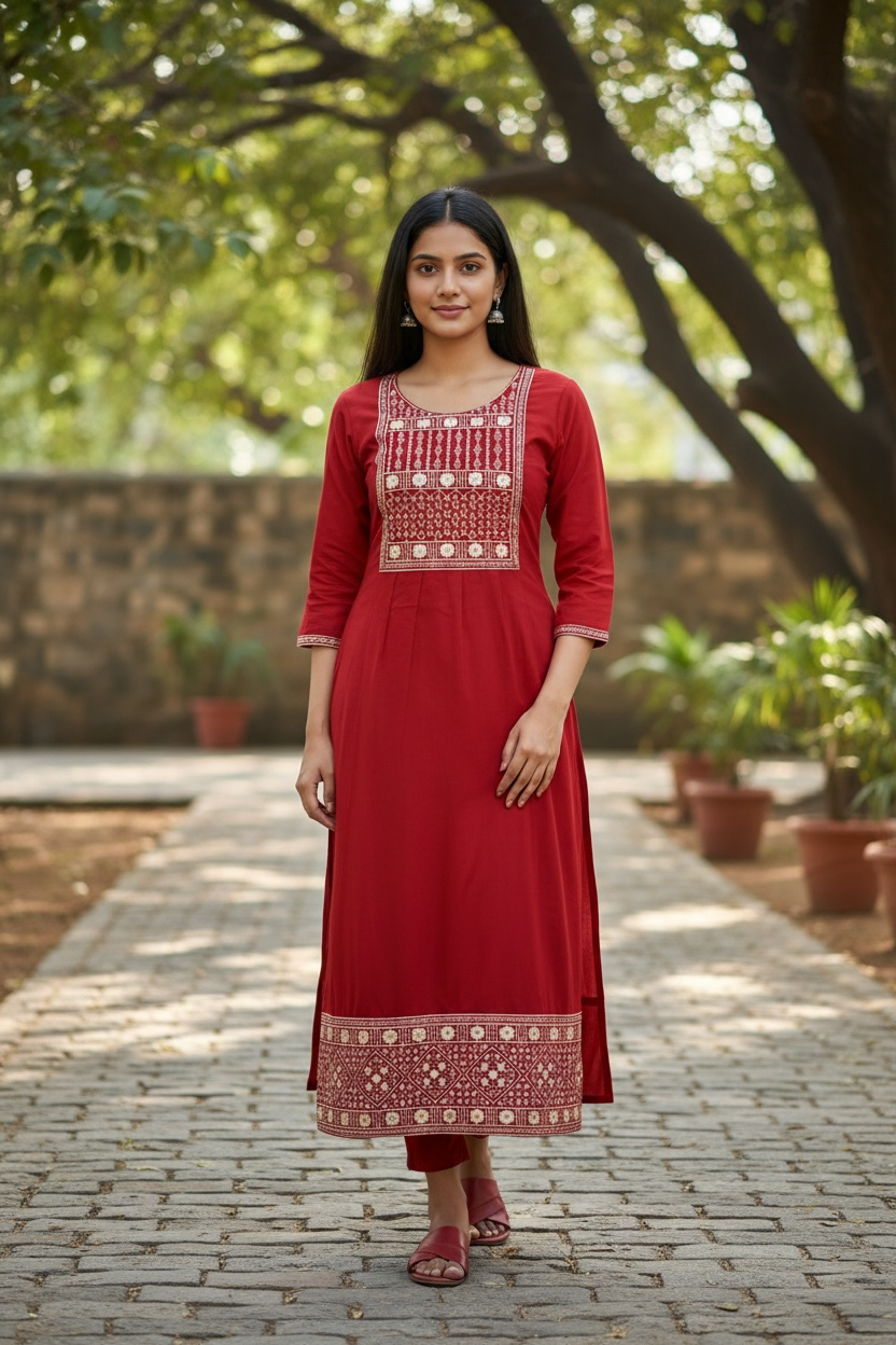 Kurti New Fashion Women Kurti  Elegant Perfect for Festive, Casual